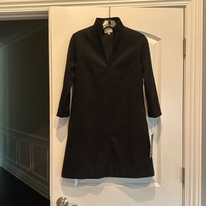 Tuckernuck black ultra suede 3/4 sleeve mini dress brand new never worn